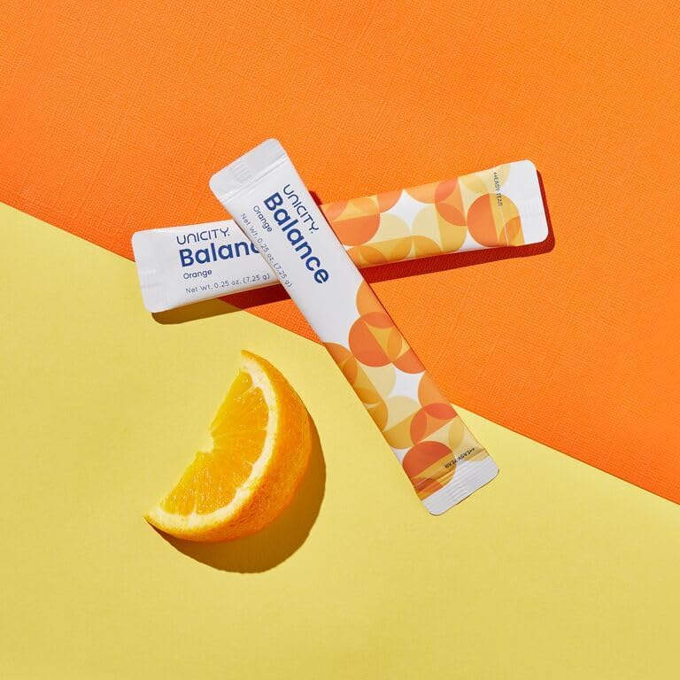 Unicity Balance Natural Orange Flavor – 30 Stick Packs | Daily Fiber Supplement