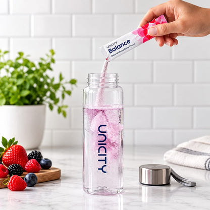 Unicity Balance Natural Mixed Berry Flavor – 30 Stick Packs | Soluble Fiber Drink Mix | Dietary Supplement